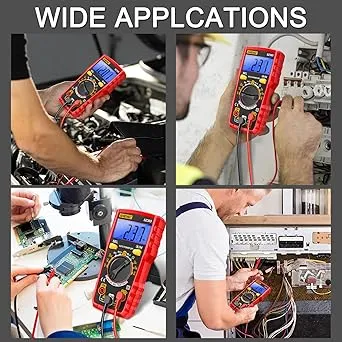 Electrical Test Kit with Digital Multimeter,Non Contact Voltage Tester,Outlet Tester,Auto-Ranging AC/DC Voltage,Current,Continuity,Resistance, Frequency,Breakpoint Finder,DIY Household Tools