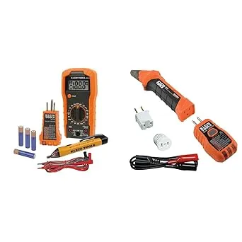 Electrical Test Kit with Digital Multimeter,Non Contact Voltage Tester,Outlet Tester,Auto-Ranging AC/DC Voltage,Current,Continuity,Resistance, Frequency,Breakpoint Finder,DIY Household Tools