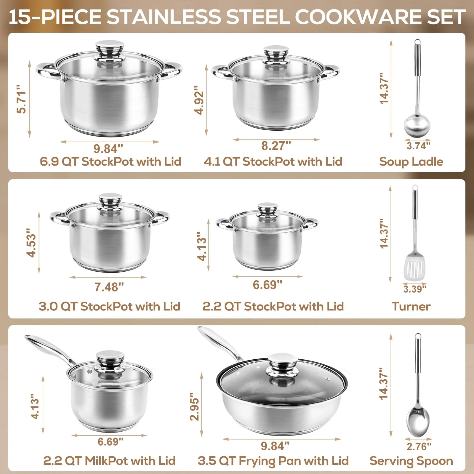 Stainless Steel Cookware Set