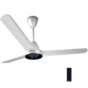 Colorbot Helix BLDC Ceiling Fans 1200mm | BEE 5 Star Rated Power Saver | AeroQuiet+ Technology | 370 RPM | Remote Control (Boost, Timer, LED, Reverse Mode) |