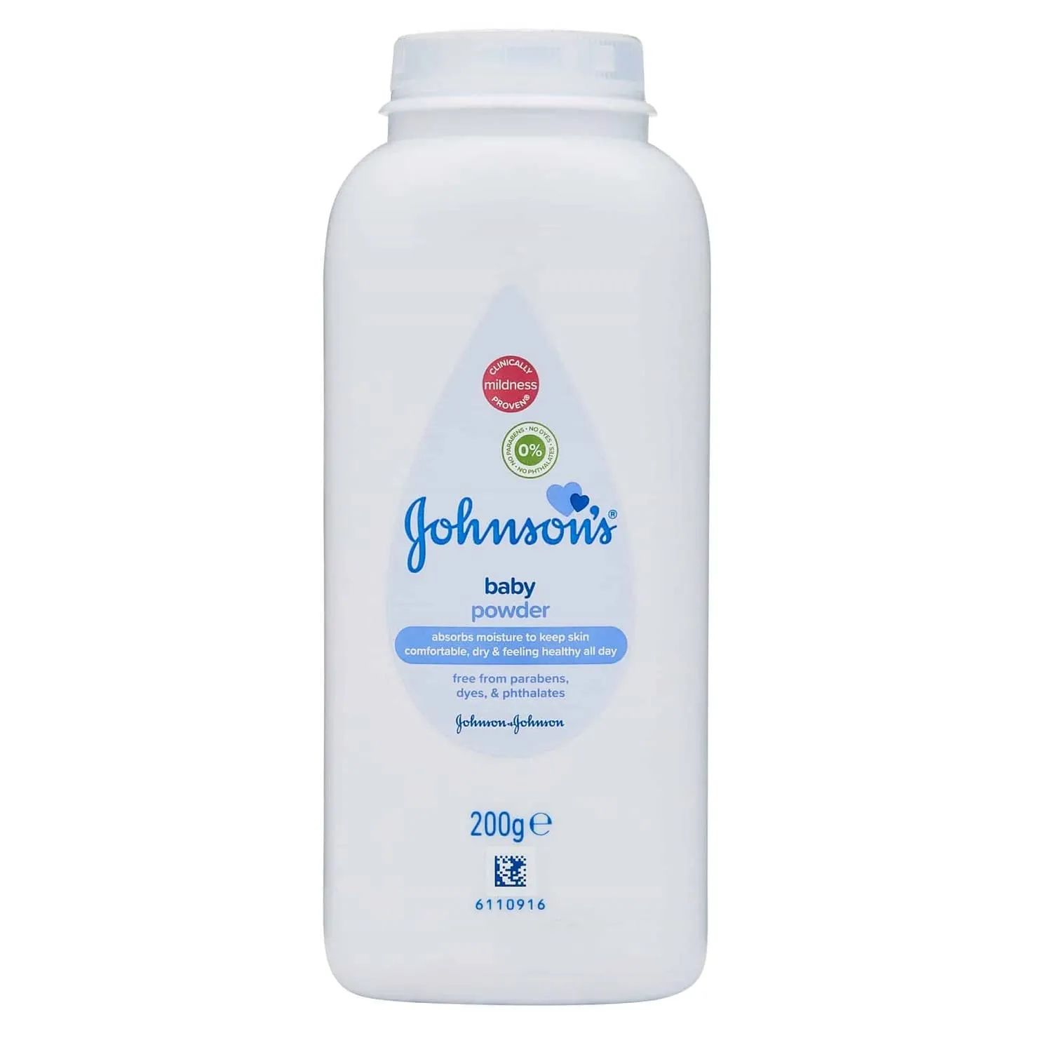 Johnson's Baby Powder with Naturally Derived Cornstarch, Aloe & Vitamin E for Delicate Skin, Hypoallergenic, Free of Parabens, Phthalates & Dyes for Gentle Baby Skin Care, 15 oz