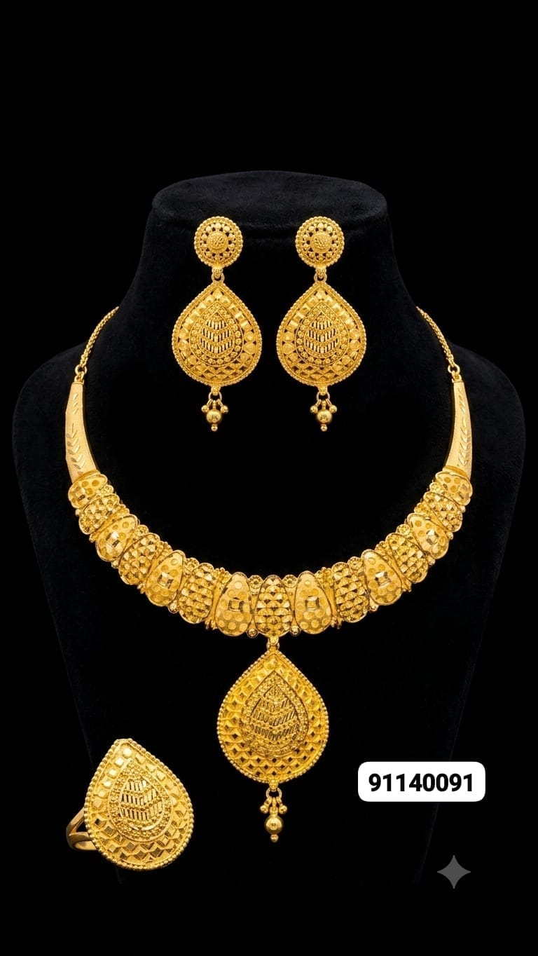 Gold Plated Bridal Jewellery Set