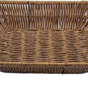 Wicker Bread Baskets,Tabletop Food Serving Baskets,Handwoven Storage Basket Bin,Fruit Vegetables cosmetics Basket for Home