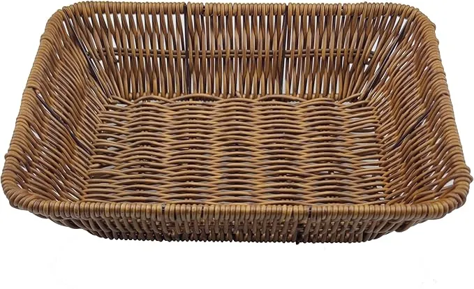 Wicker Bread Baskets,Tabletop Food Serving Baskets,Handwoven Storage Basket Bin,Fruit Vegetables cosmetics Basket for Home