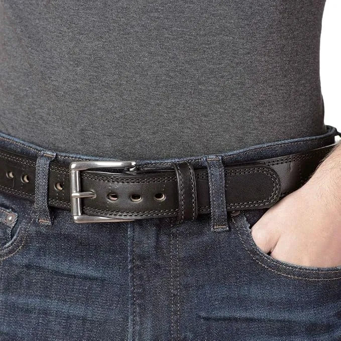 Bullhide Belts Mens Leather Belt, Casual Distressed, 1.50" Wide