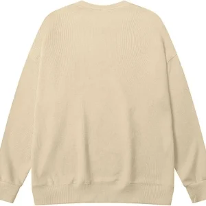 Mens Shirts Casual Stylish Tshirts Fashion Casual Long Sleeve Crew Neck Pullover Sweater Solid Sport Sweatshirt