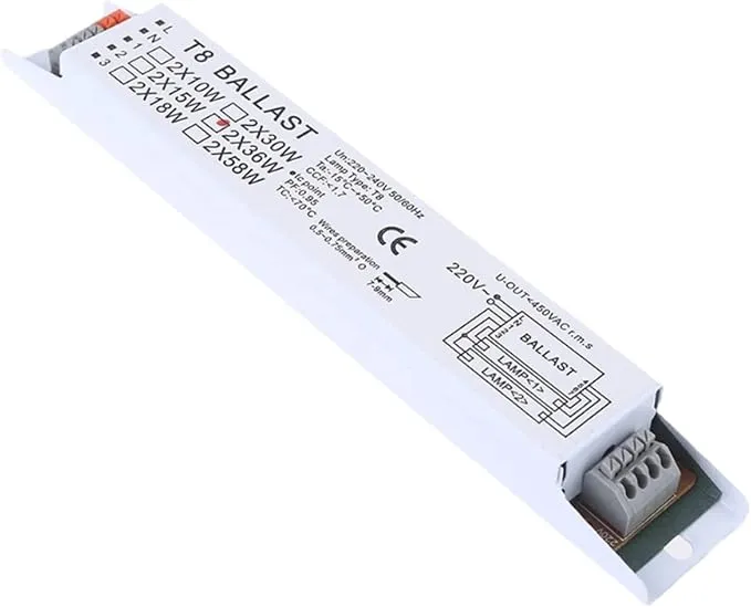 Electronic Ballast 220-240V AC 2x36W  Wide Voltage Fluorescent Lamp Ballasts ballast
