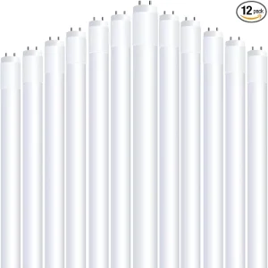 Feit Electric 2ft LED T8 Linear Tube Light, 20W Equivalent, 3000K Bright White, G13 Base, 800 Lumens, Works with Most Magnetic/Electronic Ballasts