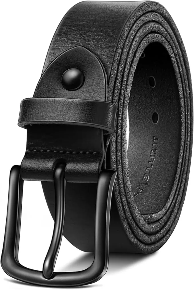 BULLIANT Men Belt Multi Pack,Leather Belt For Gift Men Golf Dress Casual Jean 7Holes 1 3/8"