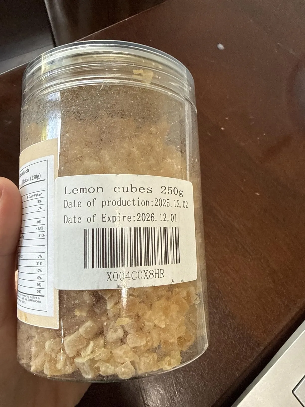 Candied Lemon Peel Diced 8.8oz/250g | Ready To Eat, For Fruit Cake, Cooking And Baking, Mooncake Filling