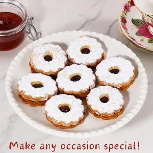 Delicious Raspberry Linzer Tart Cookies | Individually Wrapped | Gourmet Italian Cookies | Nut-Free & Kosher | 9 oz Stern’s Bakery
